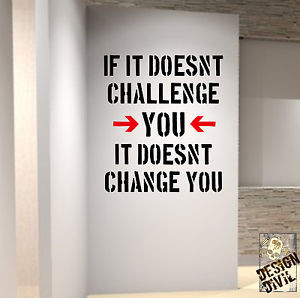 Challenge-Yourself-Gym-Wall-Decal-Quote-Kettlebell-Crossfit-Workout ...