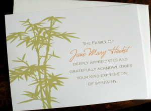 Thank You Sympathy Cards In Spanish