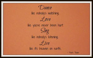 love singing and dancing