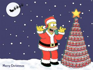 christmas homer simpson as grinch to the simpsons its a merry ...