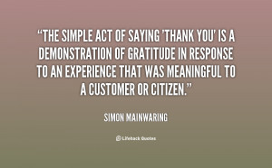 Quotes About Saying Thank You
