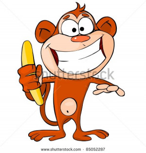 Funny Monkey Cartoons Iron Patch Ideal Thailand And Images