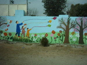 Cute Wall Murals for Preschool and Kindergarten Classroom Design Ideas
