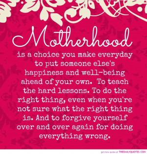 Lovely Motherhood Quotes #4