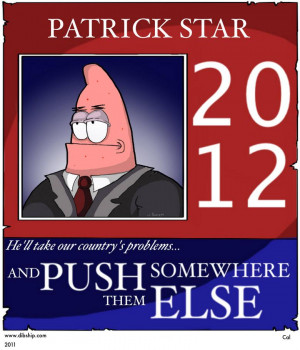 Patrick Star for 2012 President by jusak1234