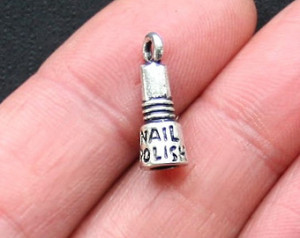 Nail Polish Charms Antique Silver Tone 3D Perfect for Nail Technicians ...