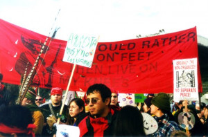 THAN LIVE ON MY KNEES: Banner of Emiliano Zapata and his famous quote ...