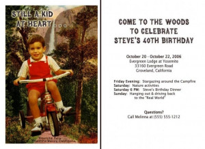 Funny 40th Birthday Invitations