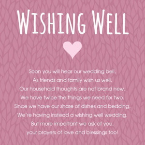Mrs and Mrs Wishing Well Cards