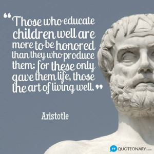 Aristotle quote about education - Imgur