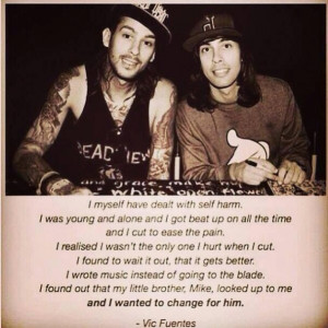 Vic Fuentes on self harm.