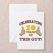 Funny 10th Birthday For Boys Greeting Card for