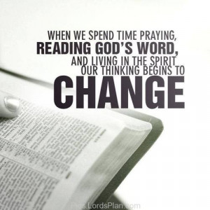 start spending time with God, when we start reading Bible , spend time ...