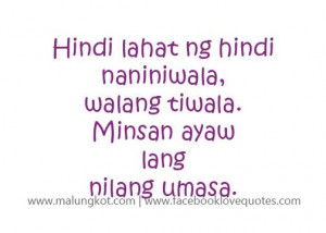 Tagalog Quotes – Mga Patama Love Quotes