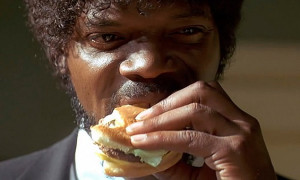 Mmm-mmmm. That is a tasty burger.” Jules, Samuel L Jackson Pulp ...