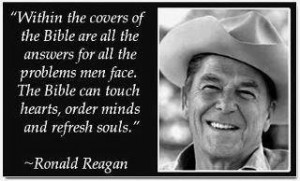 Ronald Reagan...He was a good man and a great President. And his ...