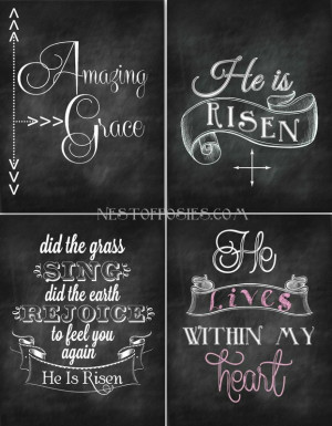 Get these beautiful Free Inspiring Easter Chalkboard Printables from ...