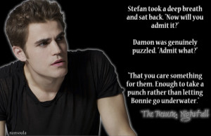 Damon & Bonnie The Return: Nightfall ~ Stefan Salvatore knows.