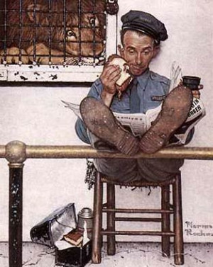 Norman Rockwell Feeding Time