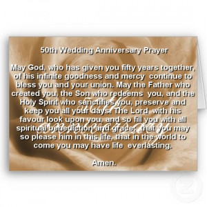 50th Anniversary Prayer