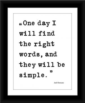 ... they will be simple jack kerouac quote art print writer poet $ 9 95