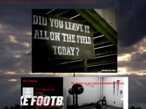 Friday Night Football - Nike Football MySpace Layout Preview