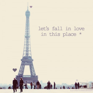 cute, eiffel tower, love, paris, quote, text