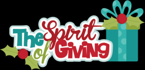 The Spirit Of Giving SVG cutting files christmas svg scrapbook title ...