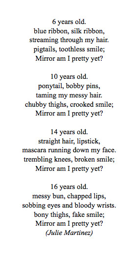 pretty blood girl quote life depression sad suicidal alone mirror cuts ...