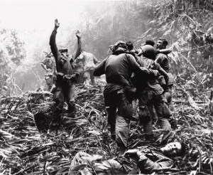 ... helicopter into the jungle of South Vietnam to pick up casualties
