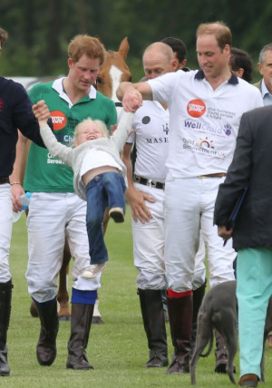 Prince William & Prince Harry Play Polo
