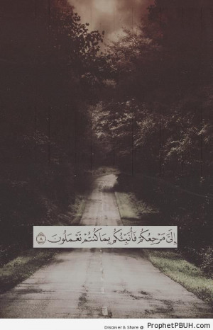 Quran 29-8 - It is to Me that you all must return& - Islamic Quotes