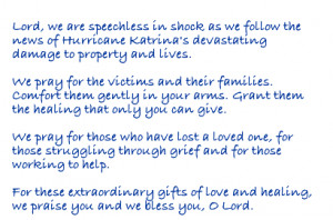 Prayer for the Hurricane Victims
