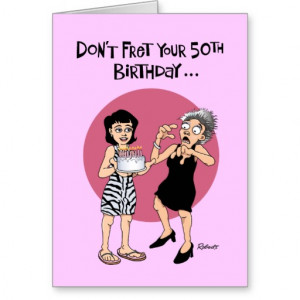 Funny 50th Birthday Card for Her