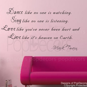 ... - Dance Like No One Is Watching-Vinyl Words and Letters Quote Decals