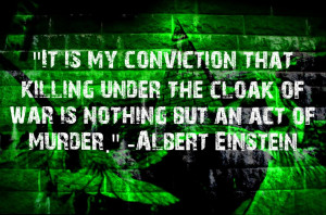 Albert Einstein Quote about War by icu8124me