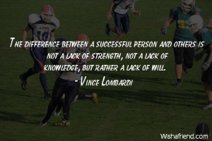americanfootball-The difference between a successful person and others ...