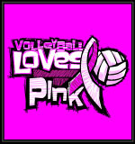 volleyball loves pink breast cancer volleyball design 4031