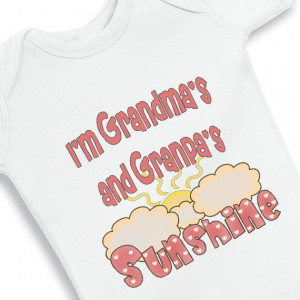 Grandma's and Grandpa's Sunshine - Baby Onesie