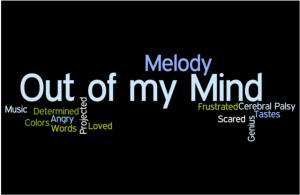 ... Wordle for Out of My Mind and Melody after reading Section One