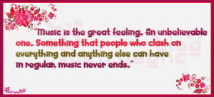 Love Quotes Music is the great feeling By Poetrysync