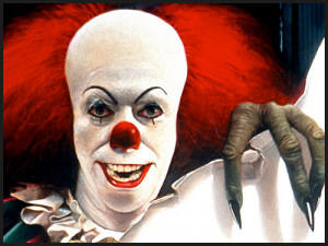 personally think the clown from it is the scariest.