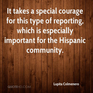 ... Reporting, Which Is Especially Important For The Hispanic Community