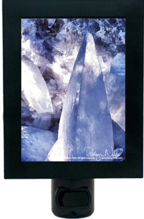 Angelic Realm” Celestite Gem and Mineral Night Light