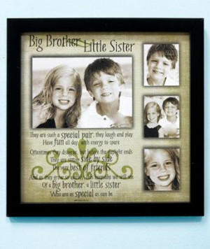Details about NEW Big Brother Lil Sister Sibling Collage Picture Frame ...