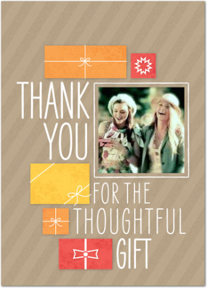 Home Greeting Cards Thank You For The Thoughtful Gift