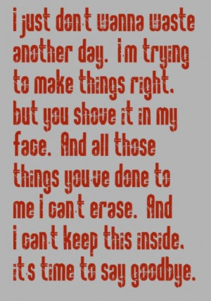 Simple Plan - Time To Say Goodbye - song lyrics, music lyrics, song ...