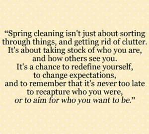 It's a chance to redefine yourself