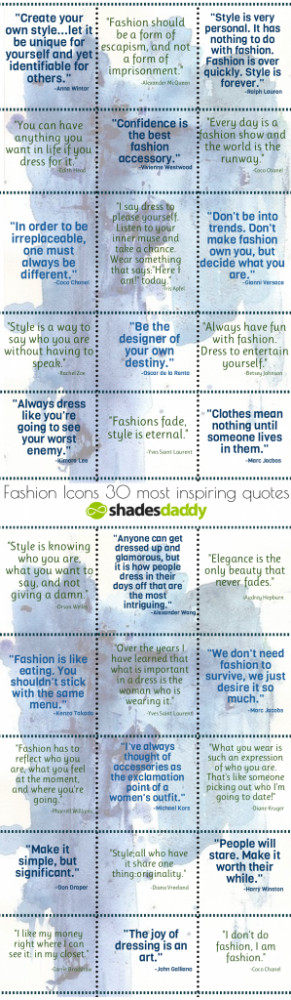 30 Inspiring Style & Fashion Quotes from Fashion Icons