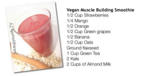 Muscle building smoothie